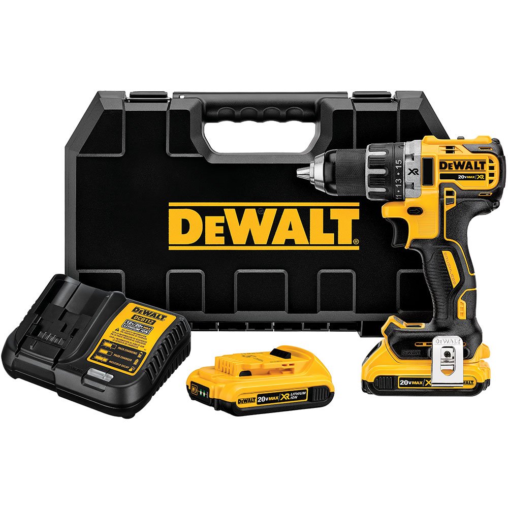 1594734611760 Parafusadeira Furadeira 1/2 Pol. 20V Brushless com 2 Baterias 2,0Ah Carregador 127V e Maleta DEWALT-DCD791D2-BR - Imagem 1