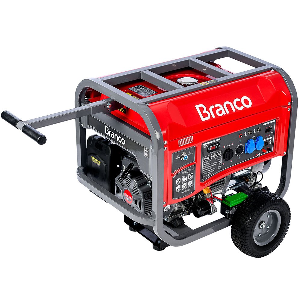 1614606578189 Gerador de Energia a Gasolina 19,5HP 13Kva 220V com Partida Elétrica BRANCO-90317290 - Imagem 1
