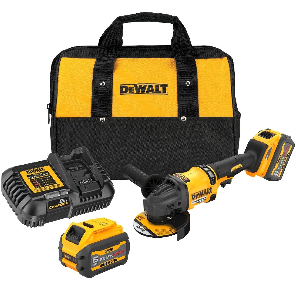 1627648825901 Esmerilhadeira Angular 2300W 220V com 2 Baterias Carregador e Bolsa DEWALT-DCG418T2 - Imagem 1