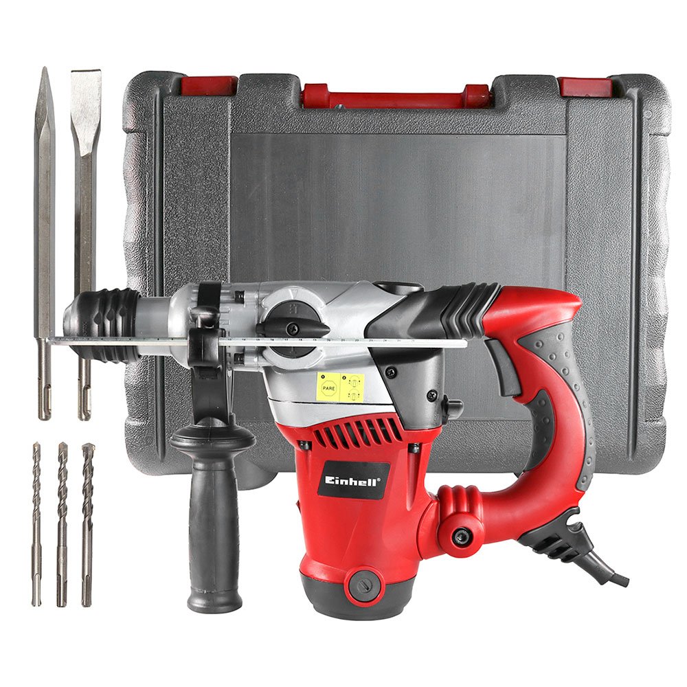 1658141556809 Martelete Perfurador Rompedor RT-RH32 SDS Plus 3,5J 1250W 110V com Ponteiro Talhadeiras Brocas e Maleta Einhell-4258453 - Imagem 1