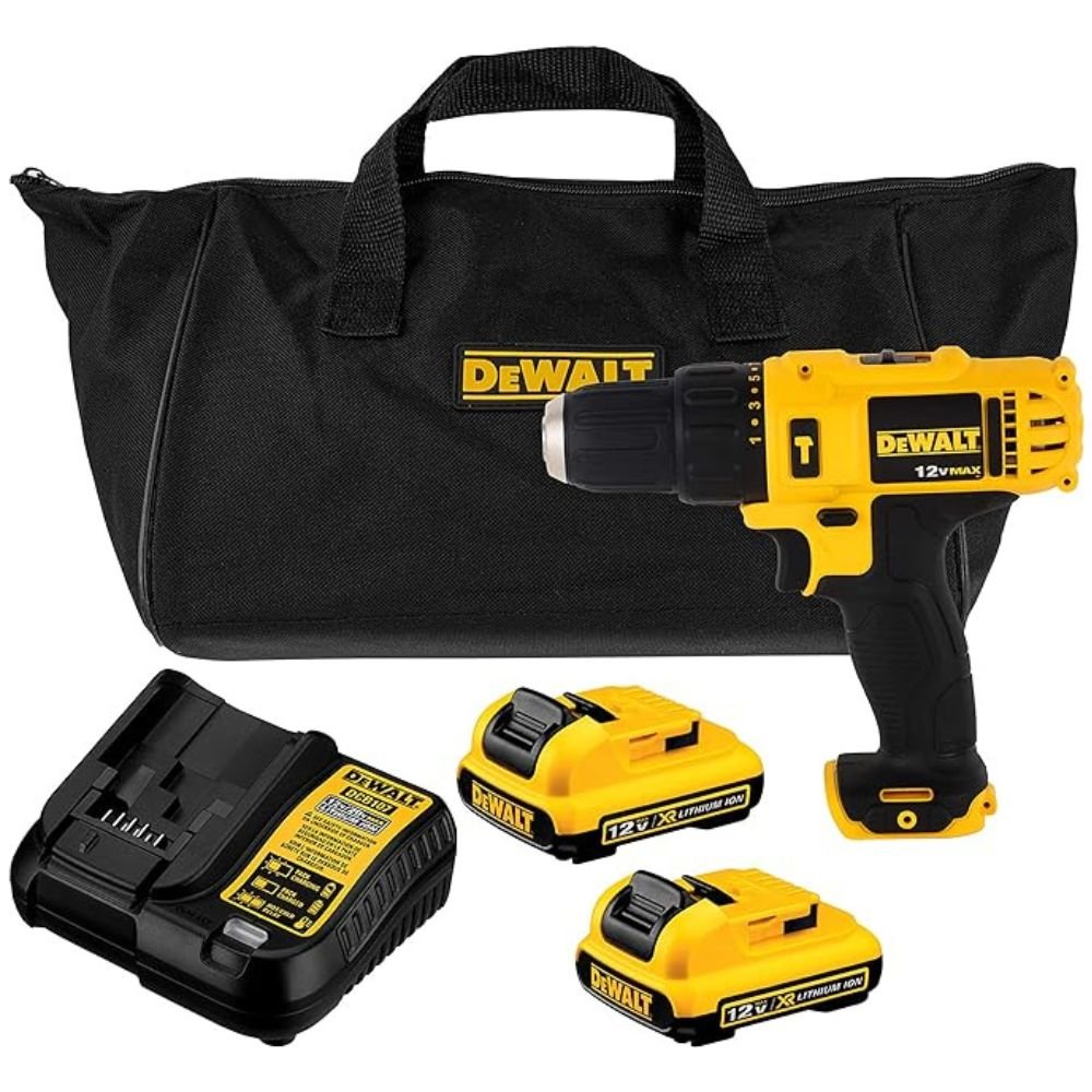 1704396622695 Parafusadeira/Furadeira de Impacto a Bateria 12V Li-Ion 3/8 Pol. com Carregador 2 Baterias e Bolsa DEWALT-DCD716D2-BR - Imagem 1