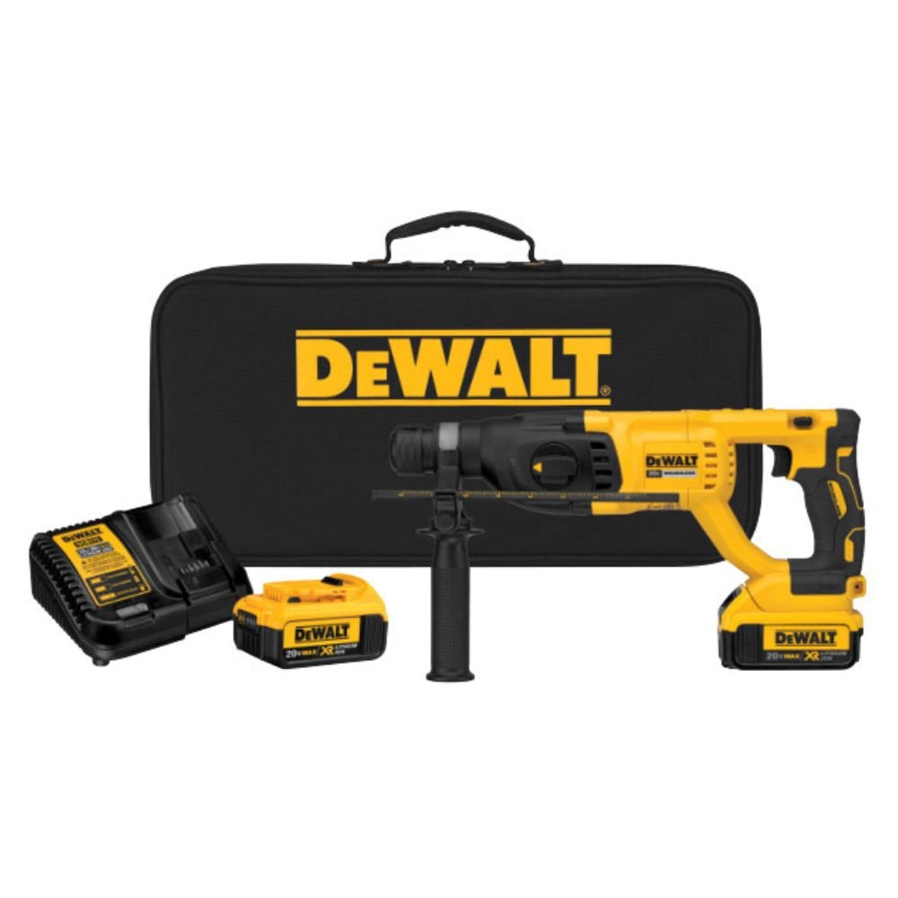 1729798268318 Martelete Perfurador Rompedor SDS-Plus 3KG 2.6J 20V Max Brushless com 2 Baterias Carregador e Bolsa DEWALT-DCH133H2-BR - Imagem 1