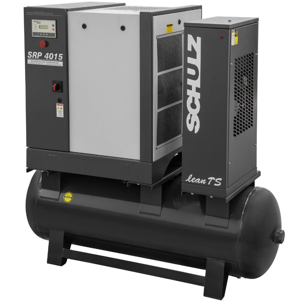 1746193158876 Compressor de Ar Parafuso com Secador Integrado 15HP 11 Bar 260L Trifásico 380V SRP4015E TS SCHULZ-970.4312-0 - Imagem 1