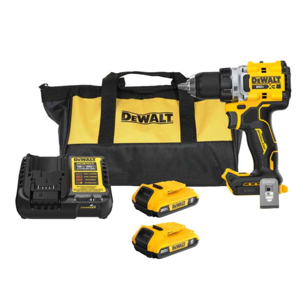 1760440229712 Parafusadeira Furadeira de Impacto 1/2 Pol 20V Max Brushless com 2 Baterias 2Ah Carregador Bivolt e Bolsa DEWALT-DCD806D2-BR - Imagem 1