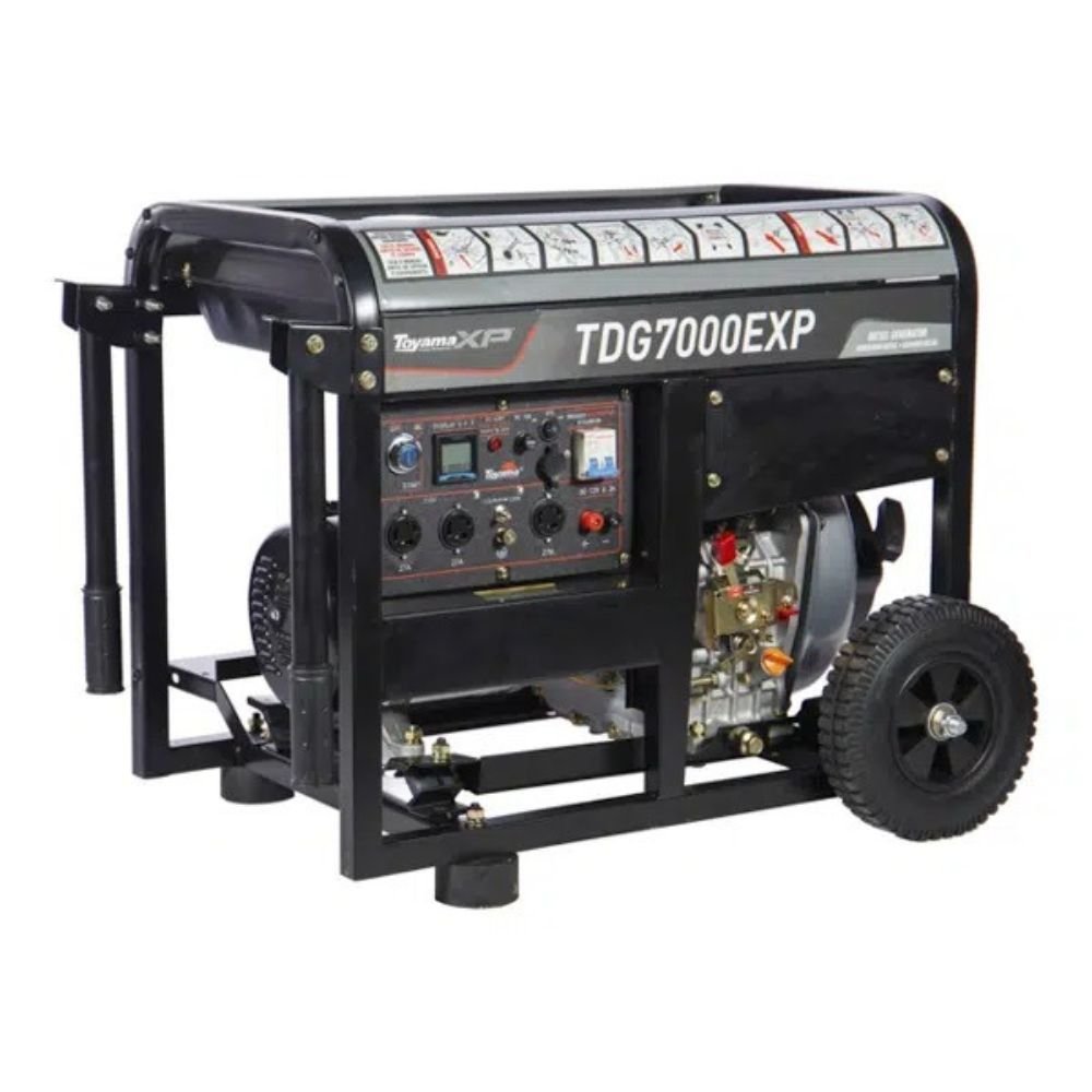 1760527952799 Gerador XP ATS Ready Diesel 418cc 6 kVA partida Manual e Elétrica 110V/220V TDG7000EXP TOYAMA- - Imagem 1