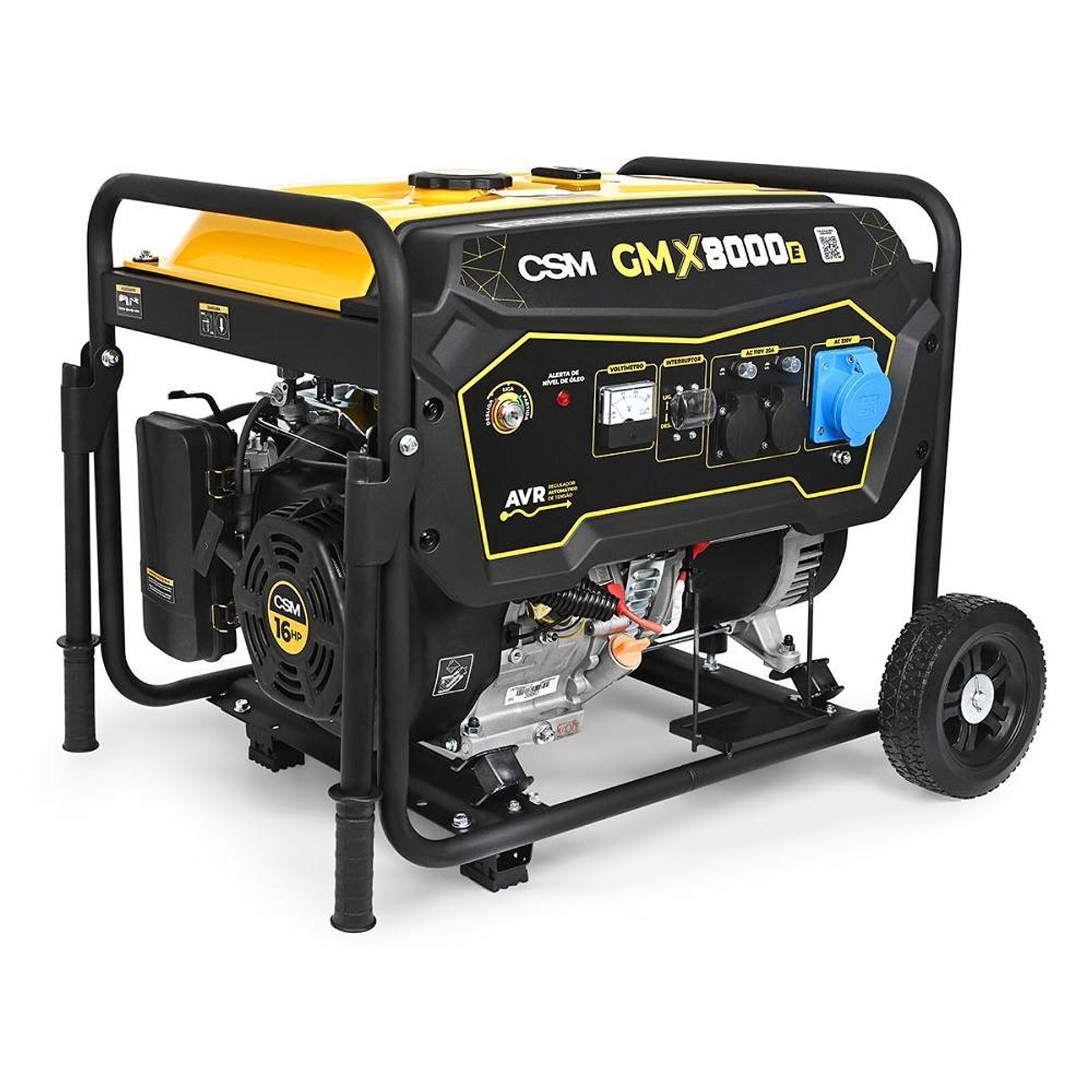 36355276-1600-1600 Gerador à Gasolina Bivolt 7,0 kVA 4 Tempos 25L 7,5h GMX8000E CSM - Imagem 1