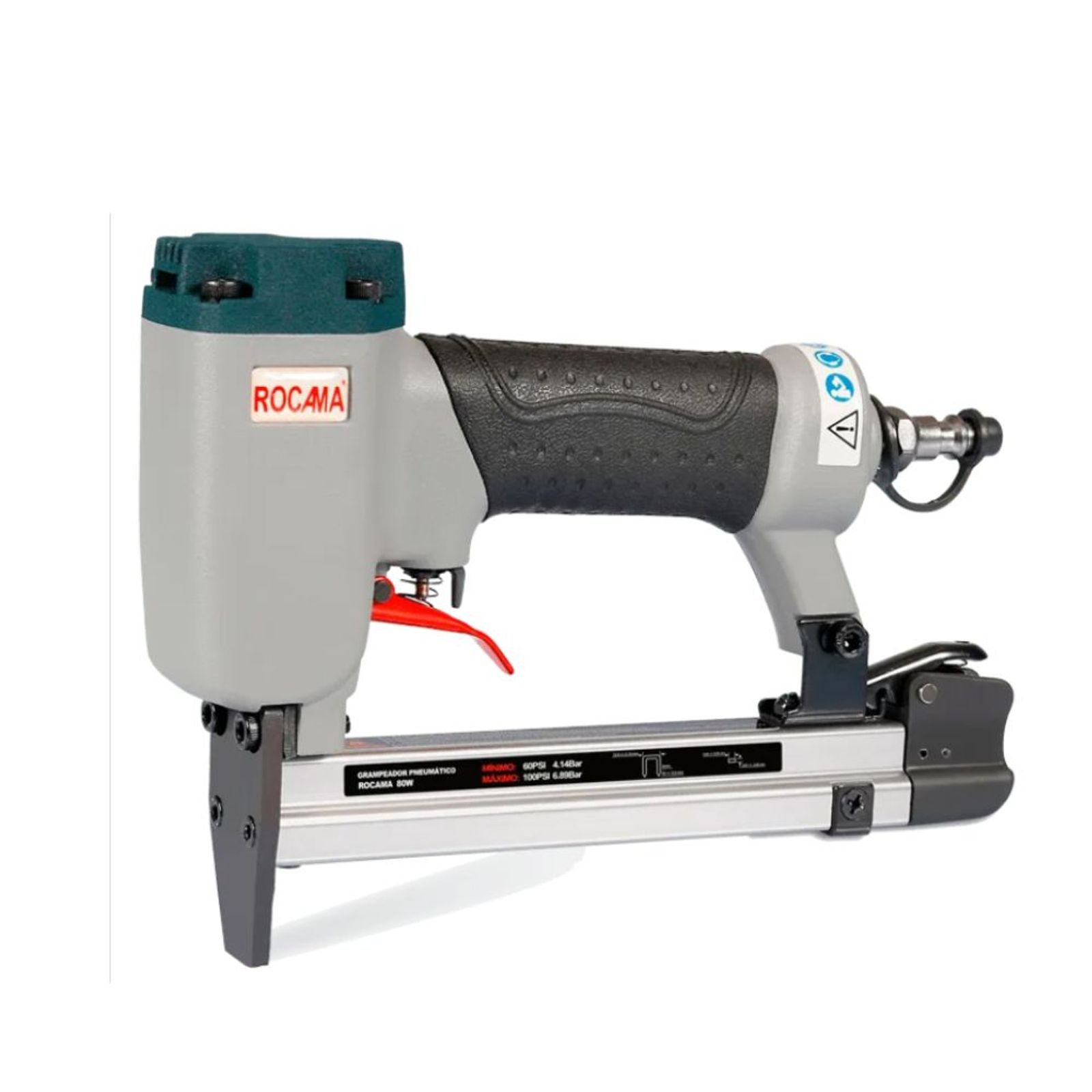 36366627-1600-1600 Grampeador Pneumático 80W 60-100PSI Profissional Rocama - Imagem 1