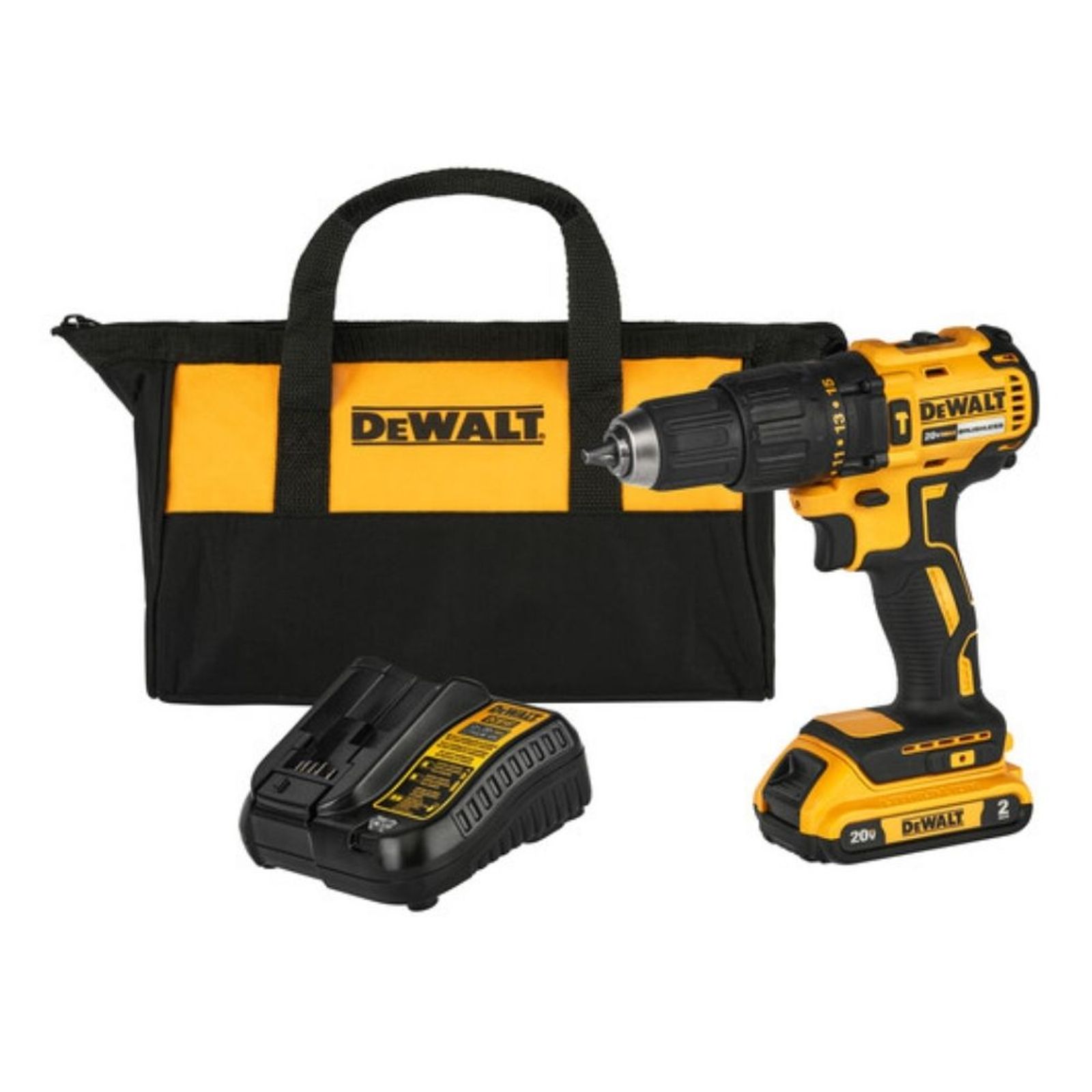36471921-1600-1600 Furadeira Parafusadeira de Impacto 1/2" 20V (13mm) 1 Bateria Dewalt - Imagem 1