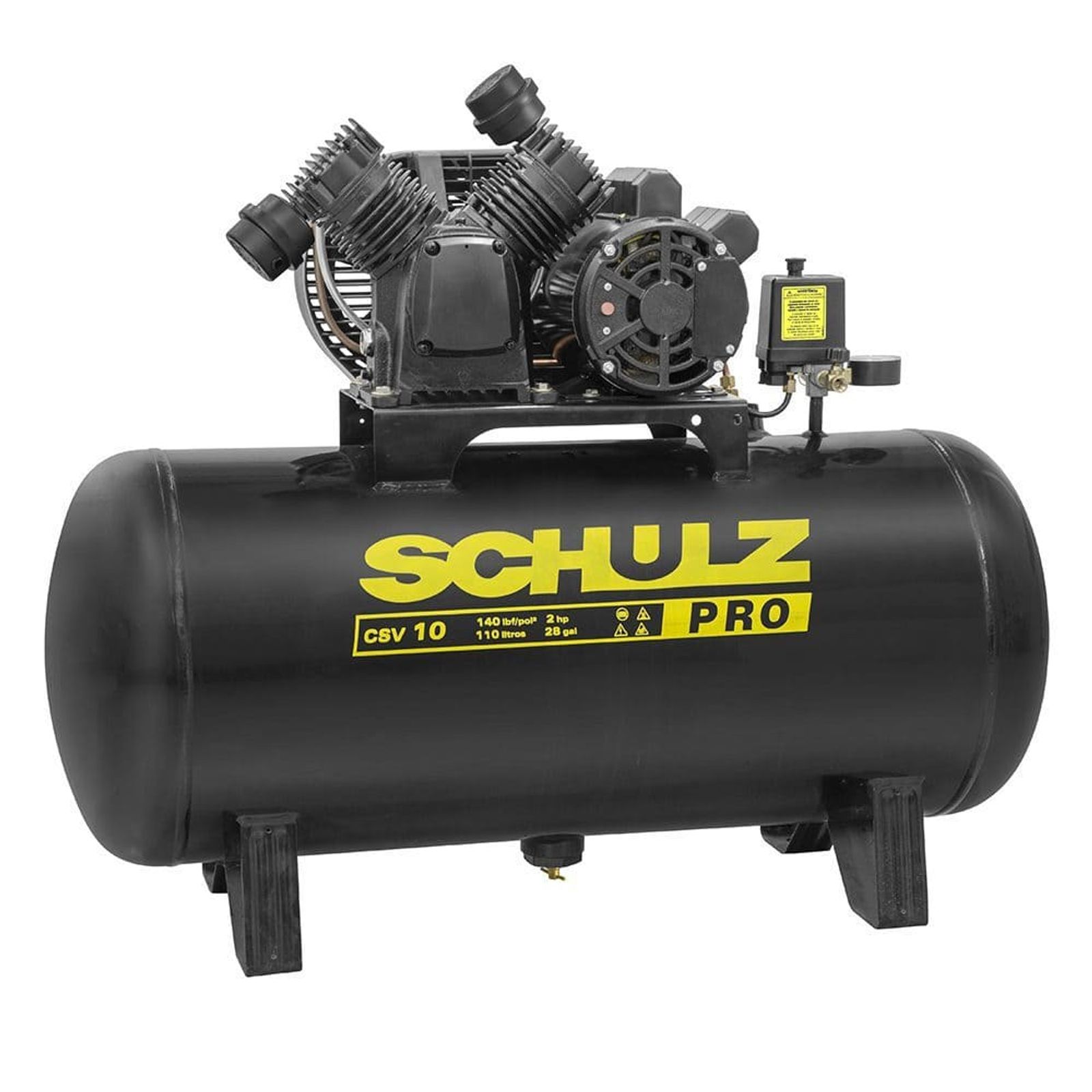 36663723-1600-1600 Compressor de Ar PRO CSV 110L 10 pés 140LBS 2HP Schulz - Imagem 1