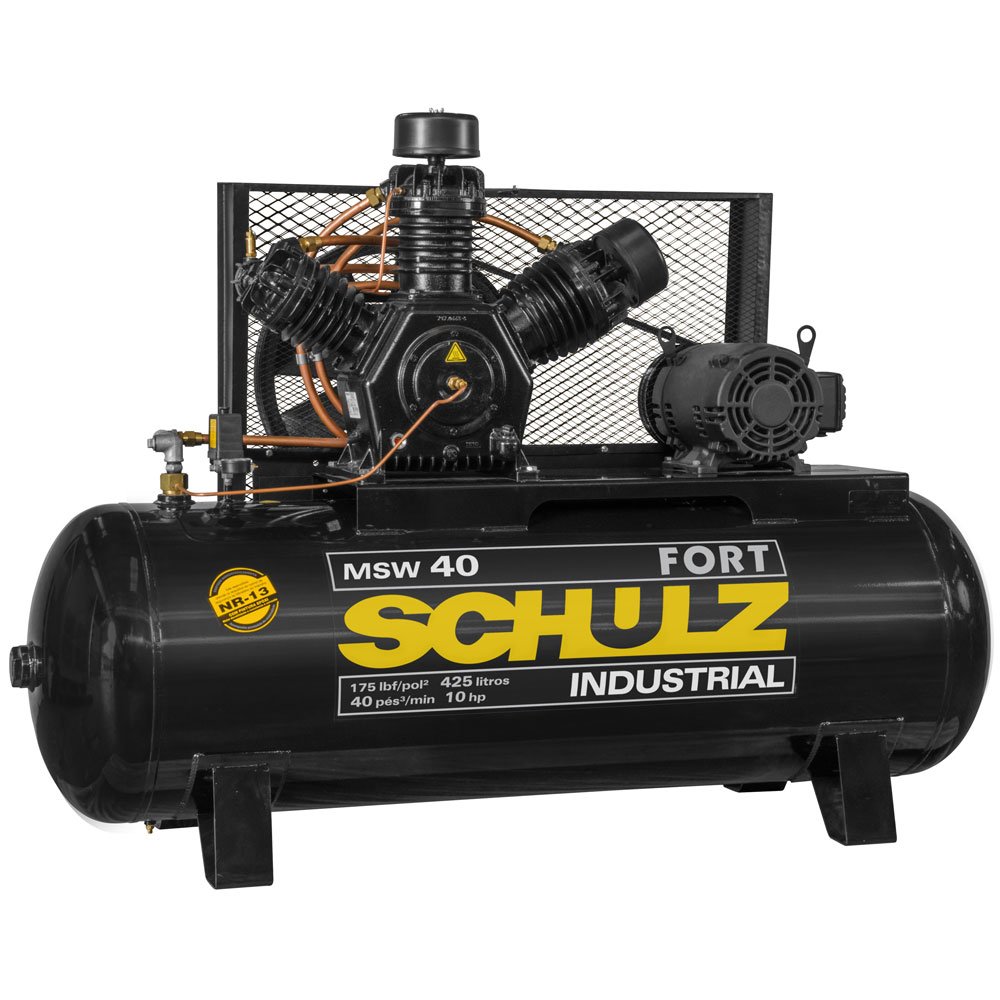 Compressor-de-Ar-de-40-Pes-425-Litros-co-schulz-msw-40425-mta1 Compressor de Ar 40 Pés 425L Motor Aberto Trifásico 220/380V SCHULZ-MSW-40/425-MTA - Imagem 1