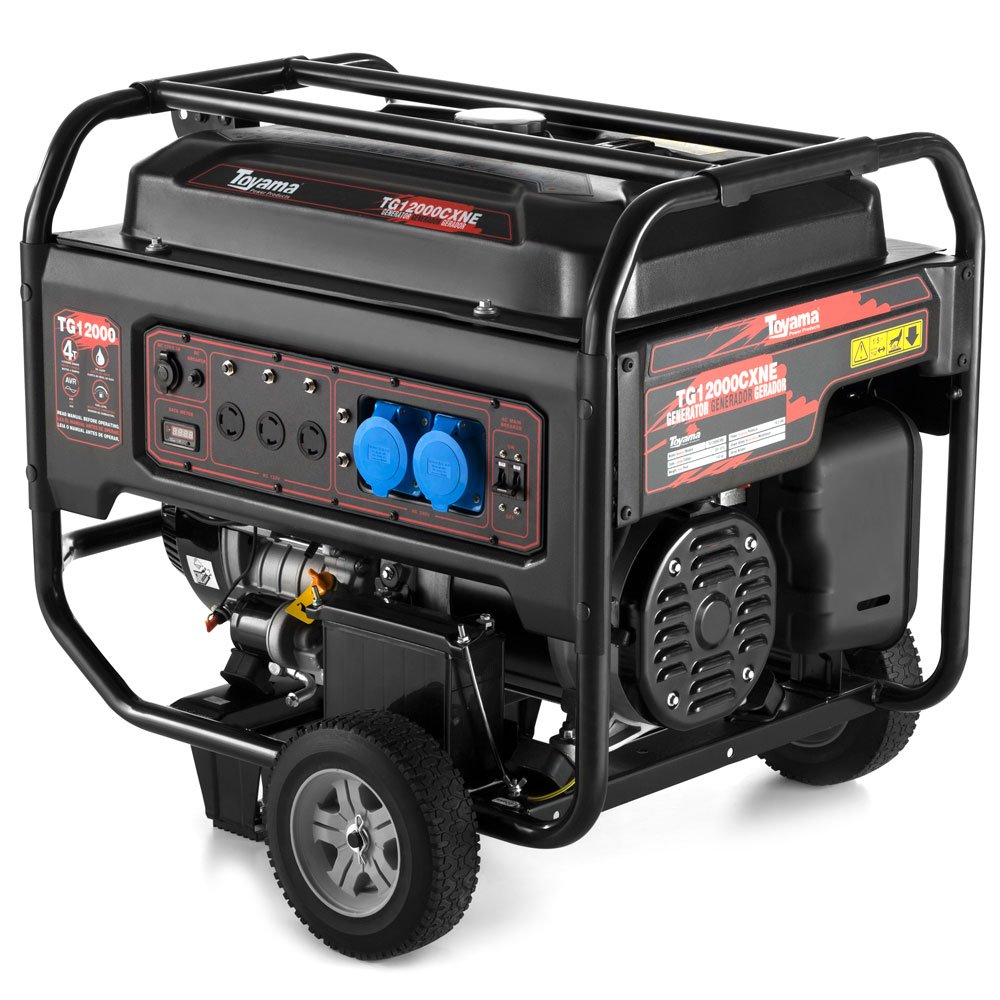 Gerador-de-Energia-a-Gasolina-4T-622CC-1-toyama-tg12000cxne1 Gerador de Energia a Gasolina TG12000CXNE 4T 622CC 10,5KVA Monofásico Bivolt TOYAMA-201-010 - Imagem 1