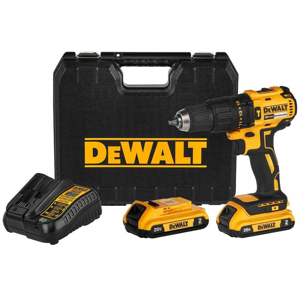 parafusadeira-furadeira-de-impacto-brushless-12-pol-com-2-baterias-20v-li-ion-carregador-bivolt-e-ma1685387545267 Parafusadeira Furadeira de Impacto Brushless 1/2” Pol. 20V Li-Ion com 2 Baterias, Carregador Bivolt e Maleta - Profissional DEWALT-DCD7781D2-BR - Imagem 1
